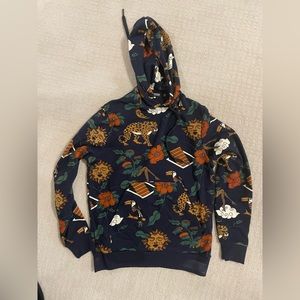 Murano Liquid Luxury Neoprene Placed Print French Terry Hoodie.